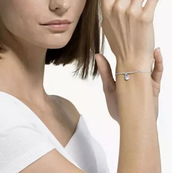 Swarovski Ginger Disc Chain Slide Bracelet NIB - Picture 5 of 6